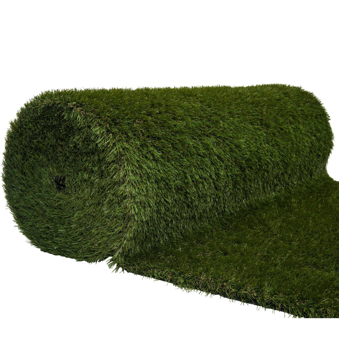 WerkaPro 11091 Kunstrasen 4 cm dick 1x10 m (10 m²), sehr strapazierfähig, UV-Schutzbehandlung Épaiss