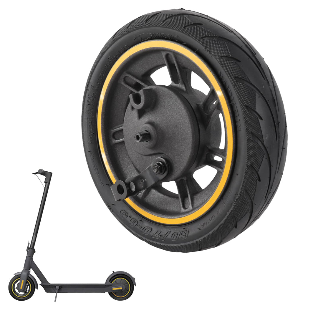 Hominas Elektroroller Vorderrad mit Trommelbremse für Ninebot Max G30, 10 Zoll 60/70-6,5 Vollgummire