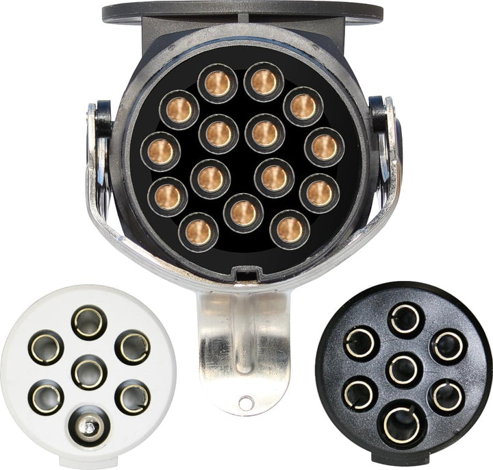 meinAnhängerersatzteil Telekabel Elektrowendel Spiralkabel LKW Kabel 24V 15 pol ISO 12098-2X 7pol.