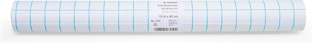 HERMA 7010 Buchschutzfolie selbstklebend transparent, 10 m x 40 cm, reiss- & wasserfest Bucheinschla