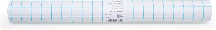 HERMA 7010 Buchschutzfolie selbstklebend transparent, 10 m x 40 cm, reiss- & wasserfest Bucheinschla