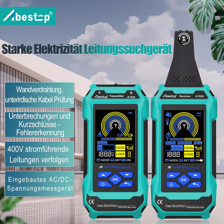 Abestop AT828 Kabel Tester Locator Undergroud Drähte/Kabel, Wasser/Gas Pipeline Pfade Tracing Multif