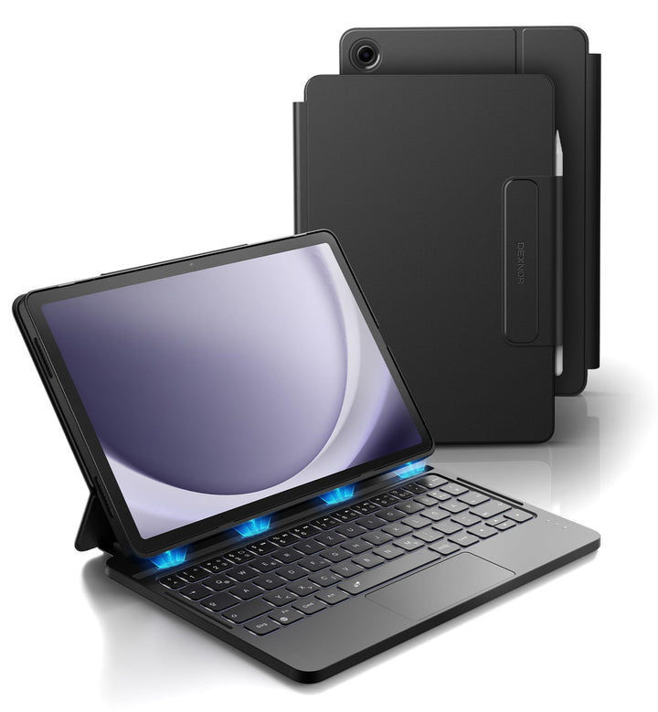 Dexnor Tastatur Hülle für Samsung Galaxy Tab A9+ Plus 11 Zoll 2023, Keyboard Cover mit Magnetisch Mu