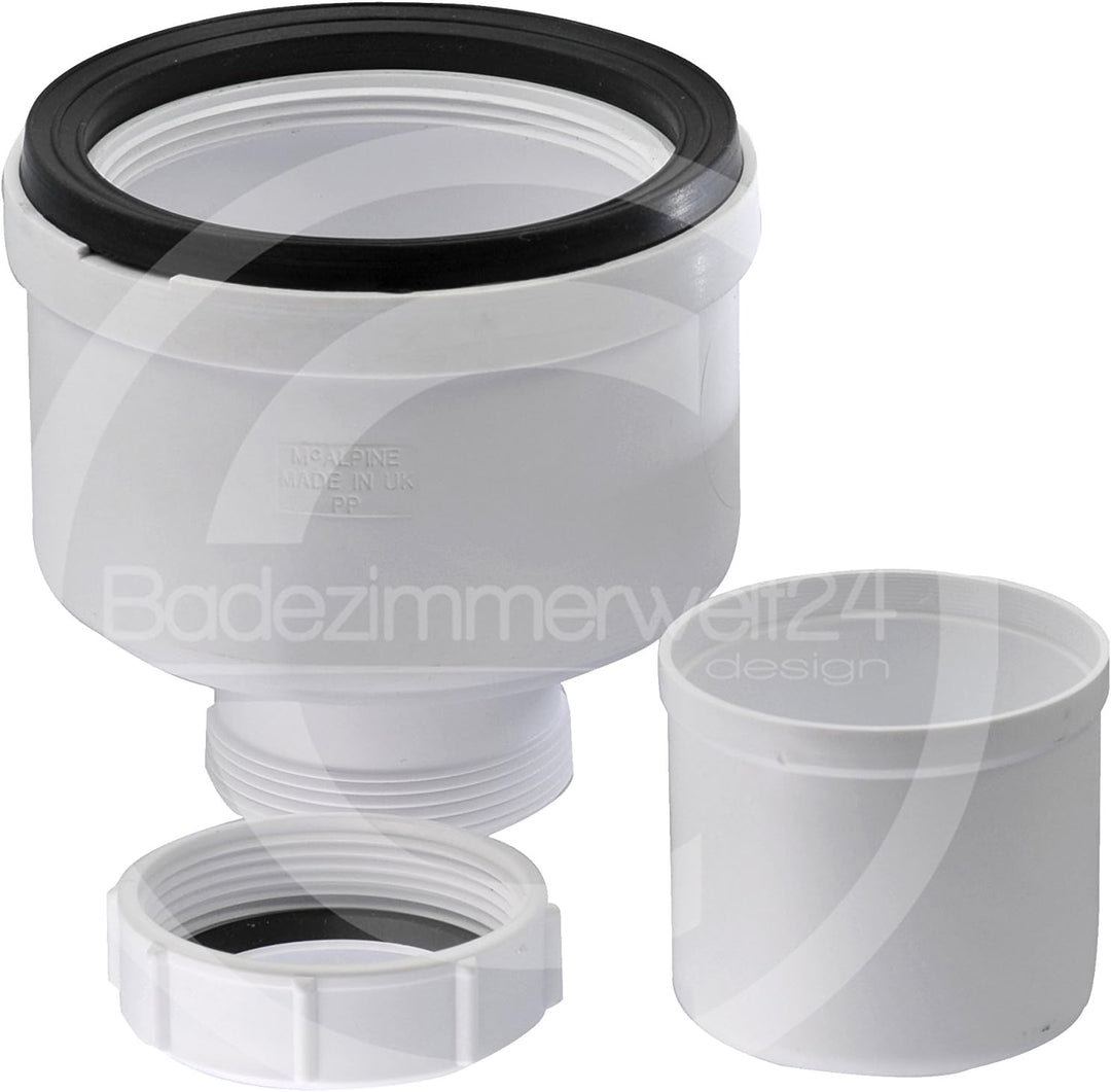Senkrechte Ablaufgarnitur/Siphon 90mm Chrom für Duschwannen/Duschtassen Dusche Senkrechter Abgang Ch