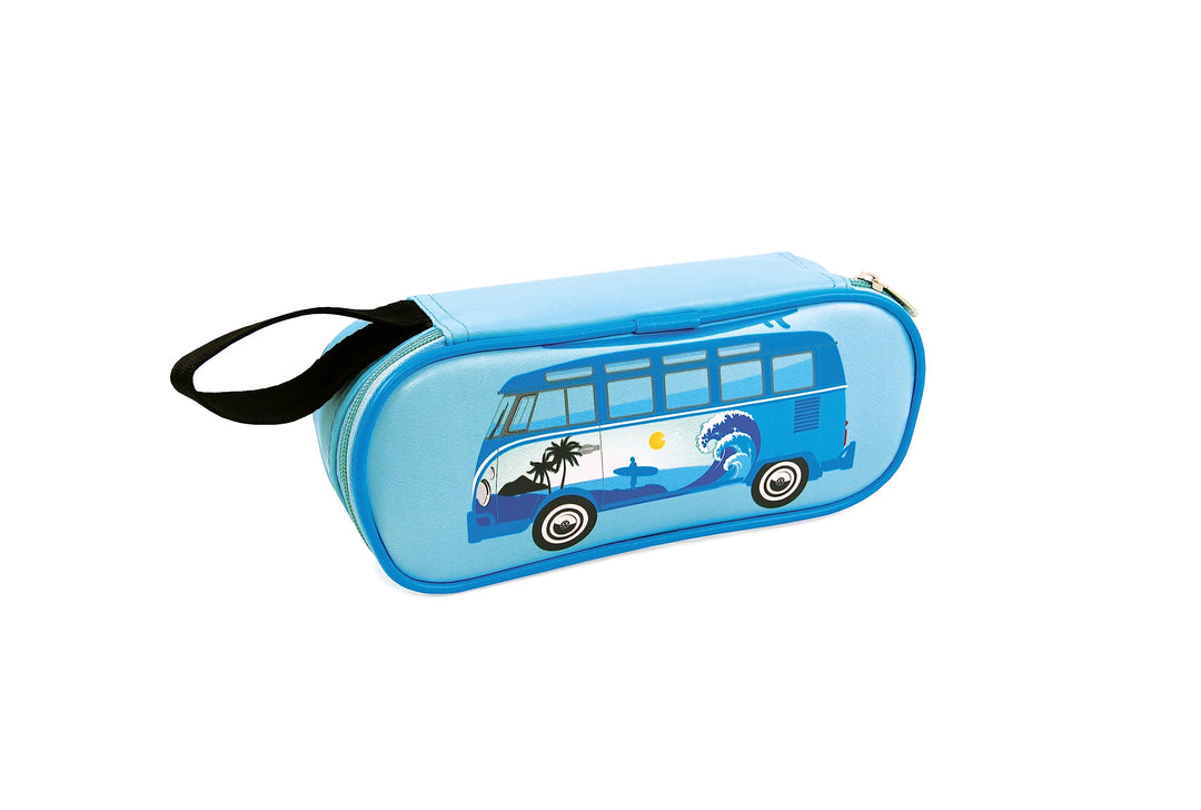 BRISA VW Collection - T1 Bulli Bus Federmäppchen Federtasche Hellblau, Hellblau