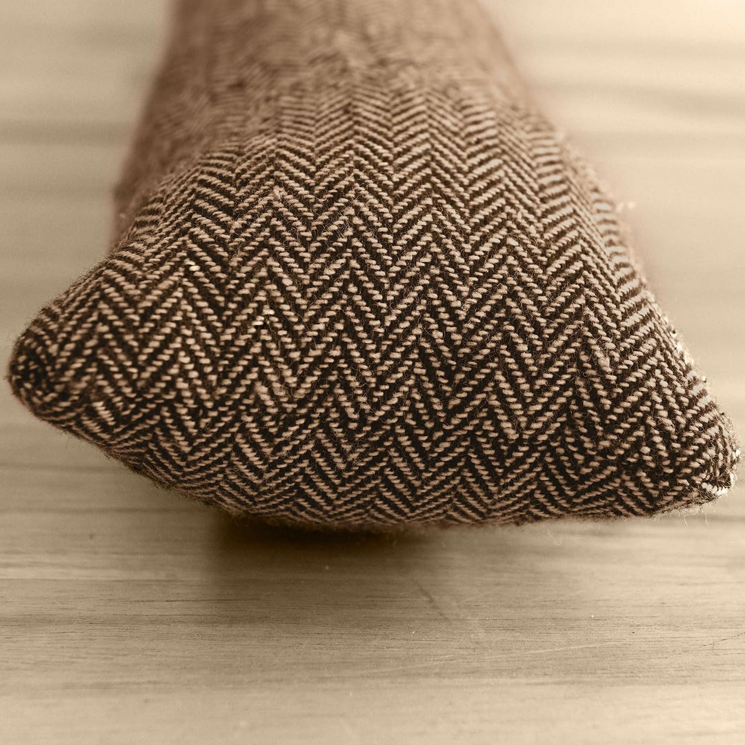 Beautissu 2er Set Zugluftstopper 120 cm lang Tuuli HR - Windstopper als Türvorleger, Haustür Rolle u