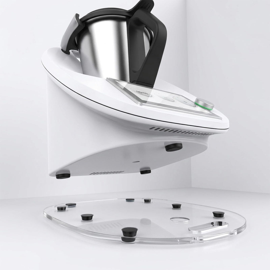 Gleitbrett für Thermomix TM6 TM5 Gleiter müheloses Verschieben Rollbrett aus Acryl - Transparent, Tr