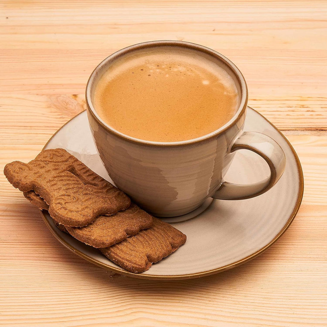 MÄSER Serie Nottingham, Vintage Kaffeetassen Set für 4 Personen, Untertassen mit unregelmässigen Run