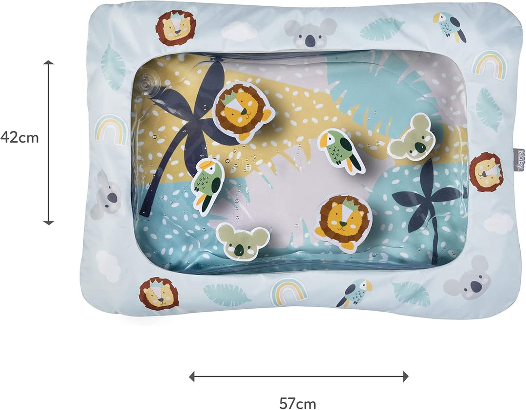 Nuby 048526890729 Animal Adventures Water Mat – Sensory Toys | Interactive Play | Machine Washable C