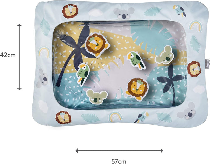 Nuby 048526890729 Animal Adventures Water Mat – Sensory Toys | Interactive Play | Machine Washable C