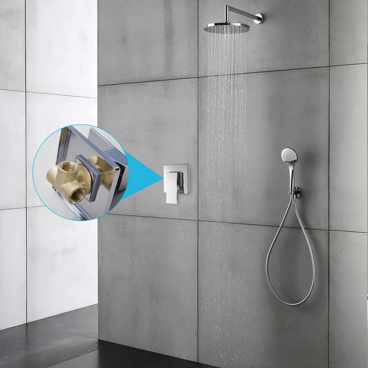 Armatur Unterputz,CEIEVER Unterputz Brausebatterie mit Schraube und Schlüssel Dusche Bad Unterputz M
