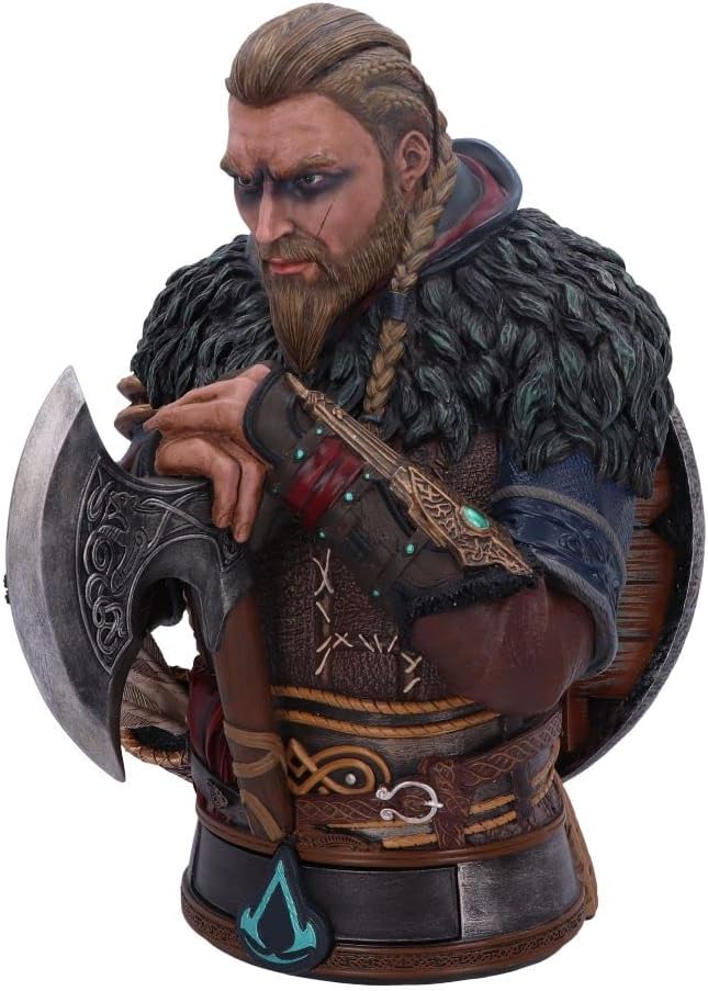 Nemesis Now Offiziell lizenzierte Assassin's Creed Valhalla Eivor Büste, Mehrfarbig, 32 cm, Harz