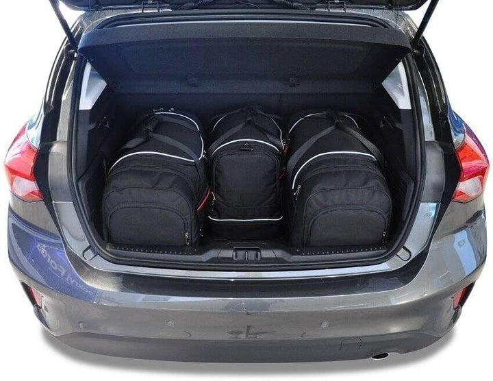 KJUST Dedizierte Reisetaschen 4 stk kompatibel mit FORD FOCUS HATCHBACK IV 2018+