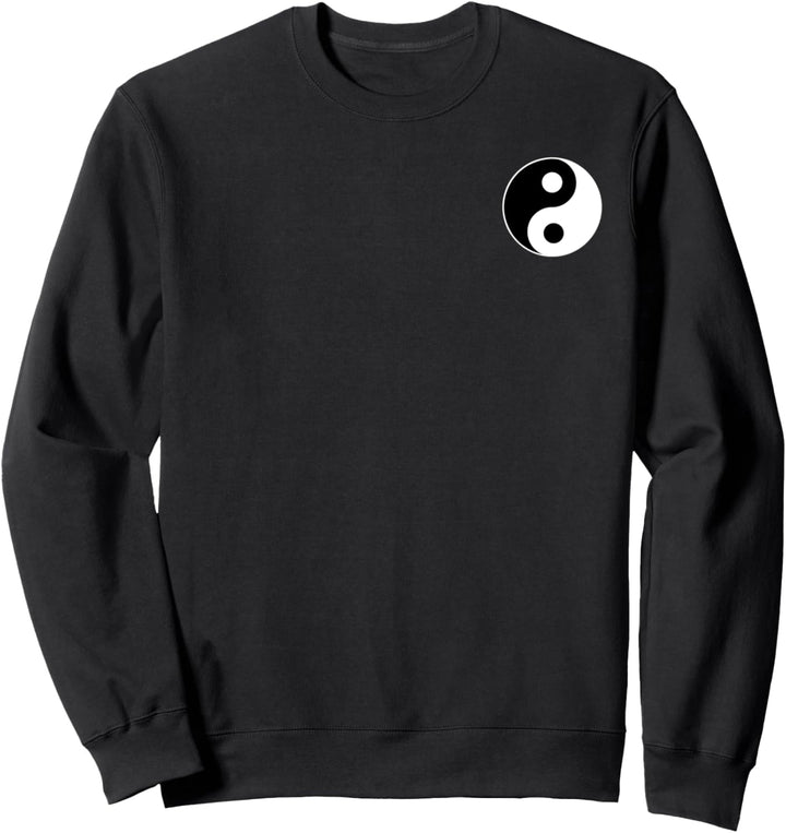Yin Yang Black & White Pocket Sweatshirt