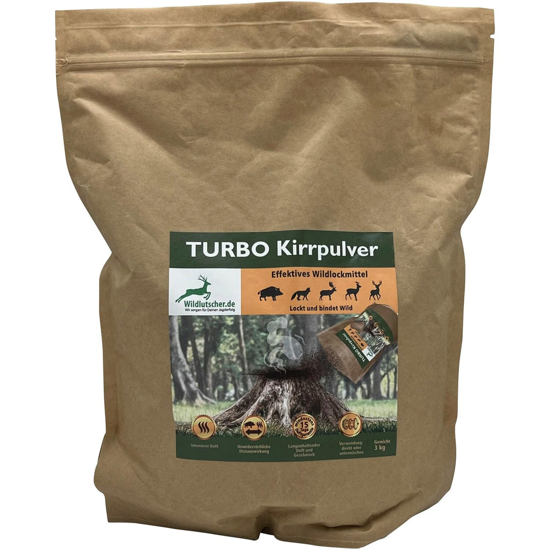 Wildlutscher Turbo Kirrpulver 3 kg (11,63 € / kg)