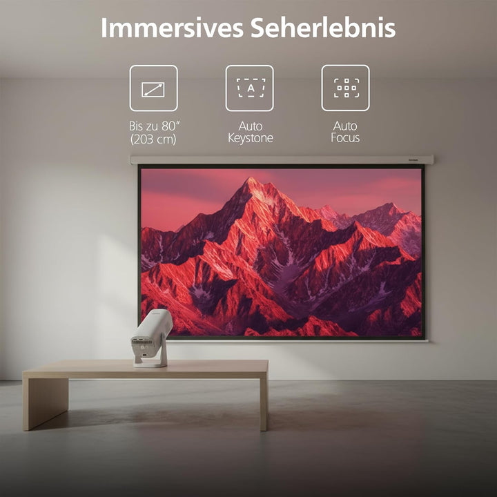 Philips, Neopix 244, Heimkino-Beamer, Full HD 1920 x 1080p, 250 Lumen, LED-Lichtquelle, Spiegelmodus