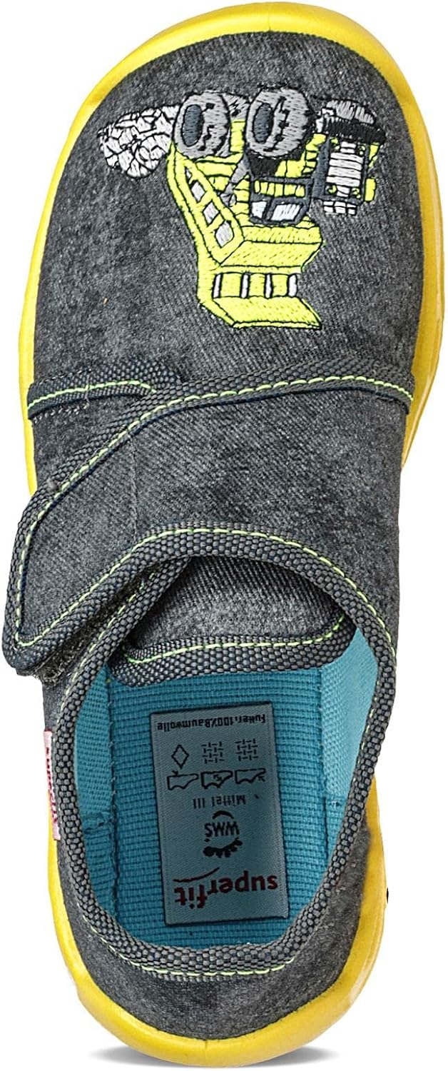 Superfit Jungen Bubble Hausschuh 32 EU Grau Mehrfarbig 2000, 32 EU Grau Mehrfarbig 2000