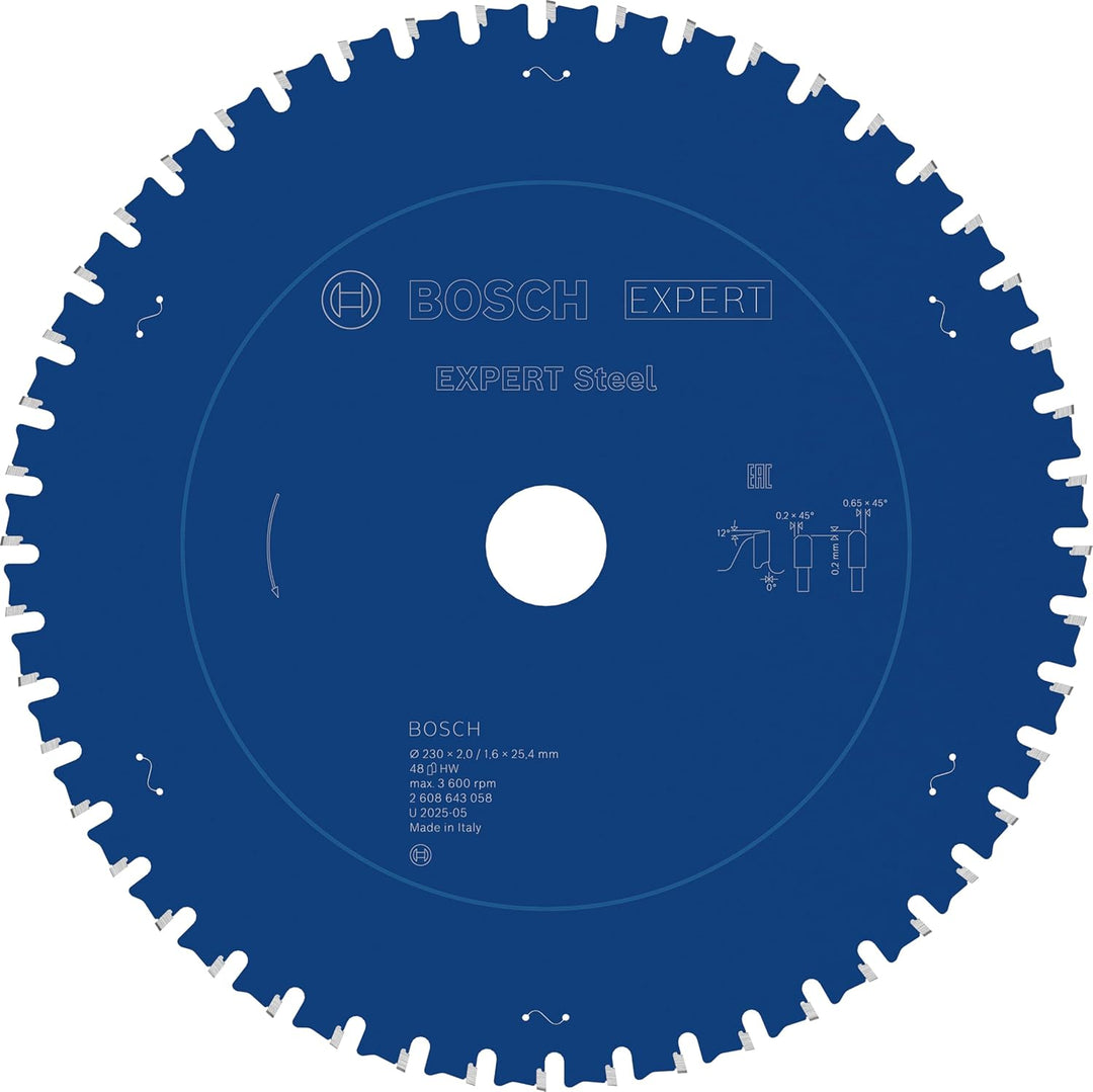Bosch Accessories Bosch Professional 1x Kreissägeblatt Expert for Steel (für Stahl, Sägeblatt Ø 230