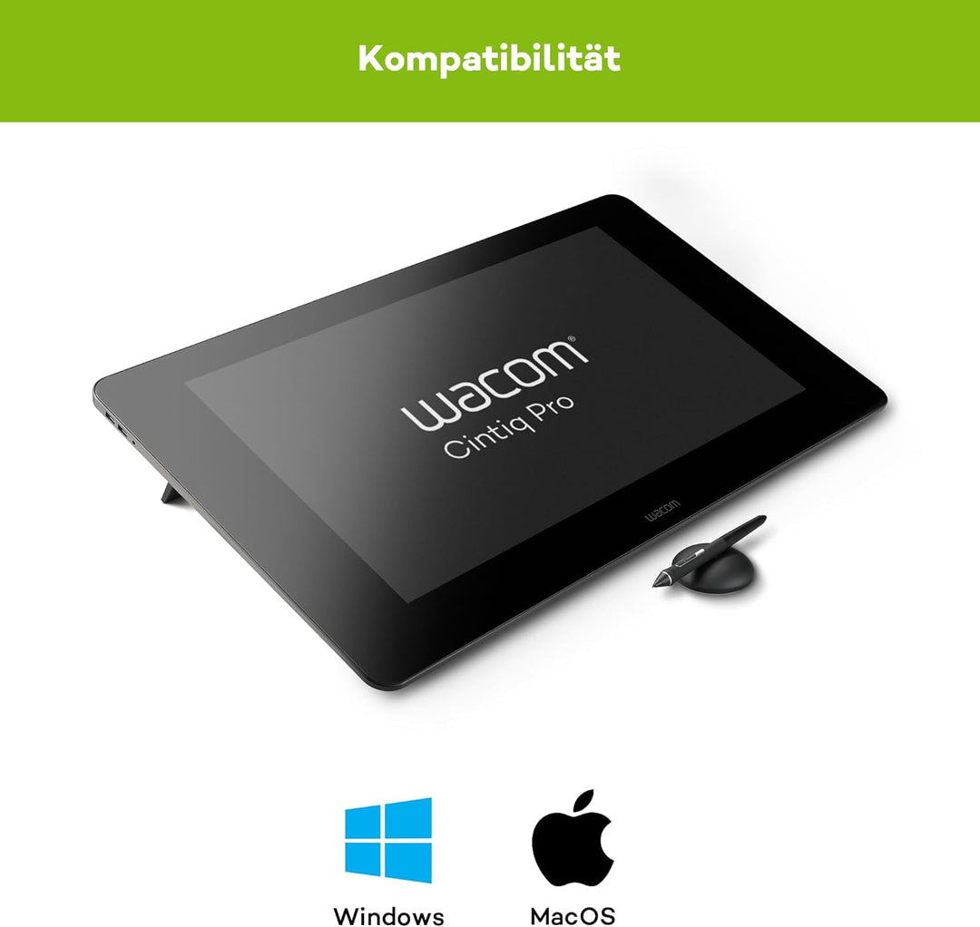 Wacom K100995 Cintiq Pro 24 Touch Tablet (24 Zoll Grafik-Touch-Display mit 4K Auflösung &amp; integriert