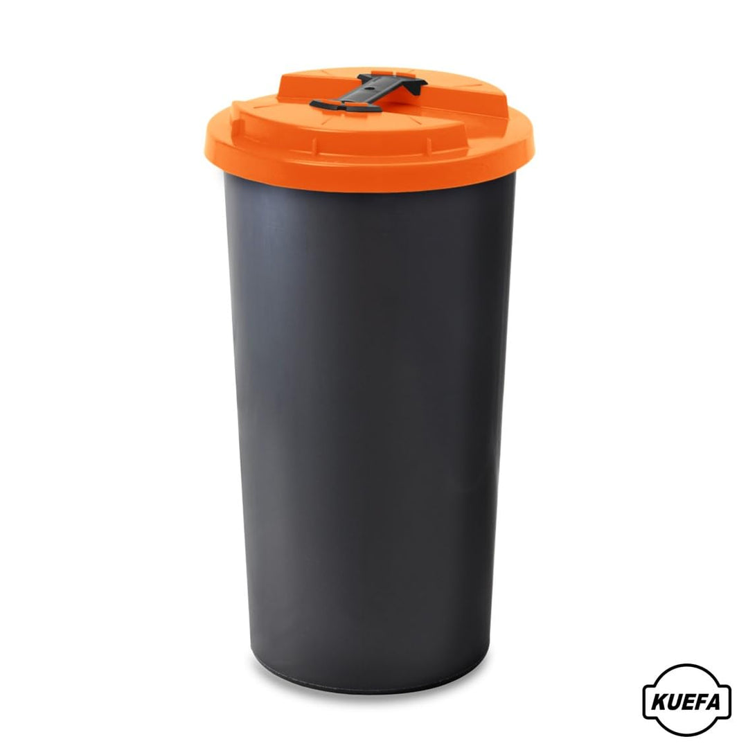 KUEFA BSC 60L Mülleimer, Müllsackständer, Gelber Sack Ständer inkl. Klemm-Ring für Müllbeutel, extra