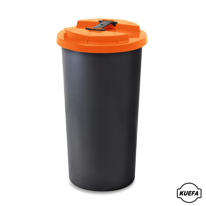 KUEFA BSC 60L Mülleimer, Müllsackständer, Gelber Sack Ständer inkl. Klemm-Ring für Müllbeutel, extra