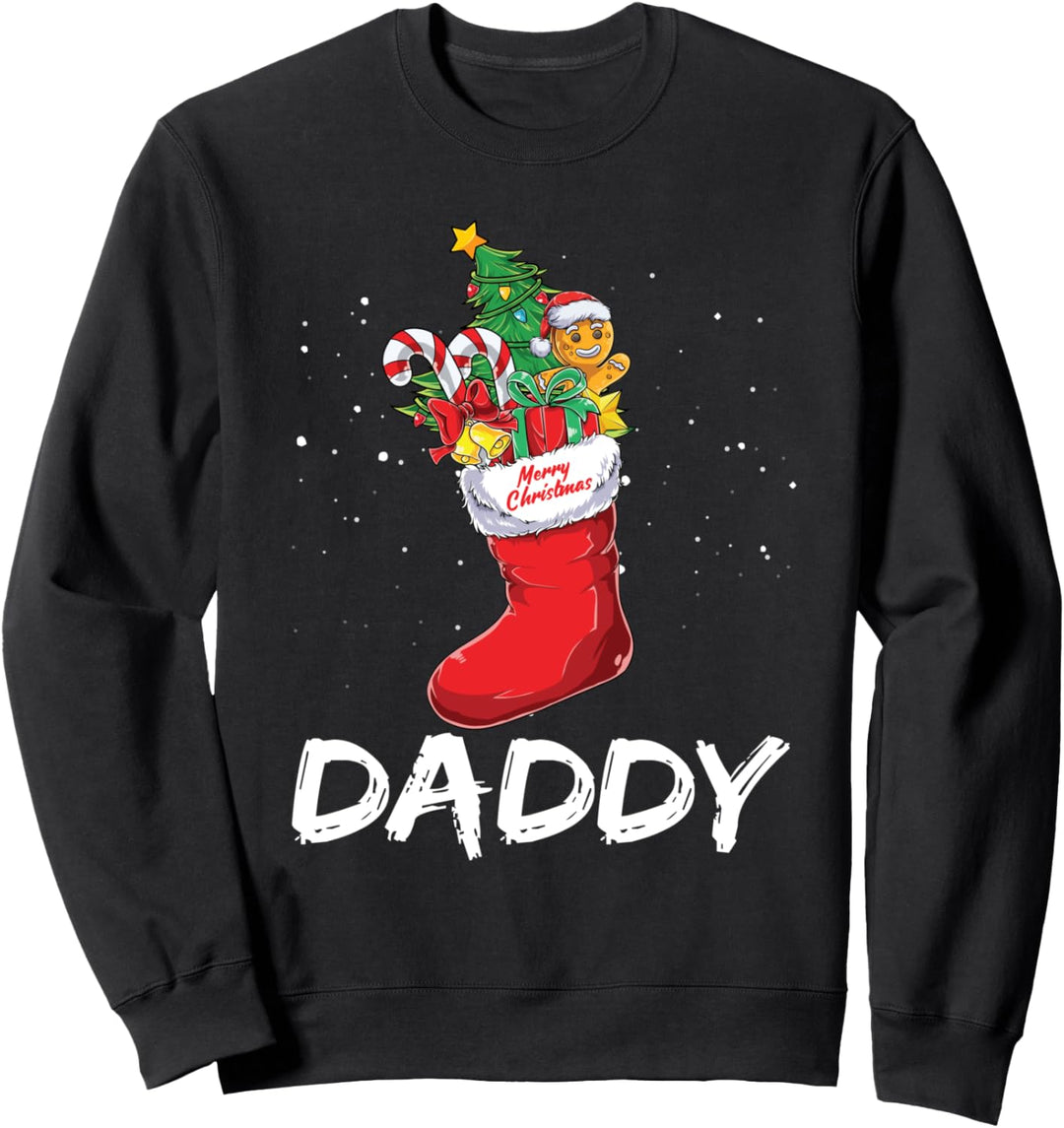 Weihnachtssocke mit Aufschrift "Daddy Christmas" Sweatshirt