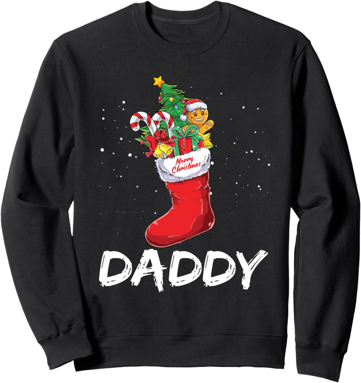Weihnachtssocke mit Aufschrift "Daddy Christmas" Sweatshirt