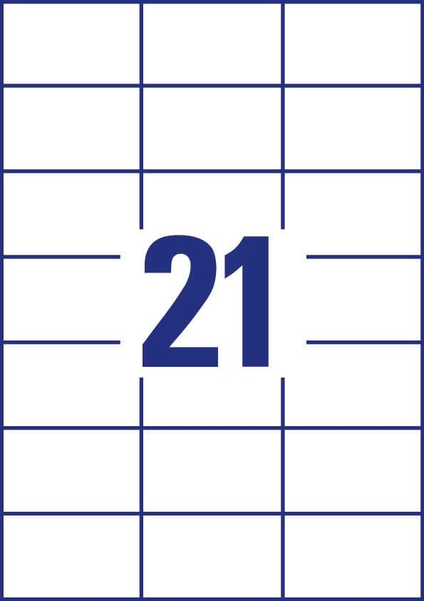 AVERY Zweckform 3652-200 Adressaufkleber (4.200 plus 420 Klebeetiketten extra, 70x42,3mm auf A4, bed