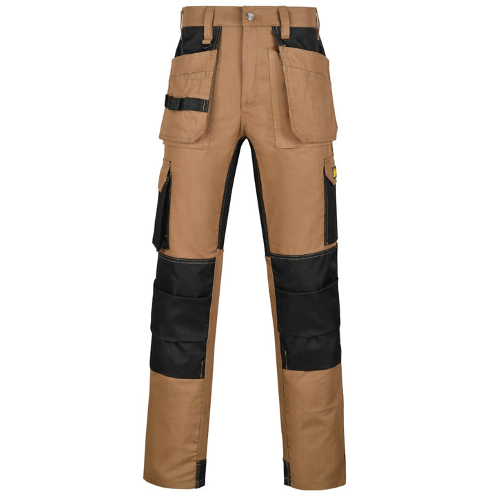 FORJA Herren Arbeitshose Khaki 34W / 32L, Khaki 34W / 32L