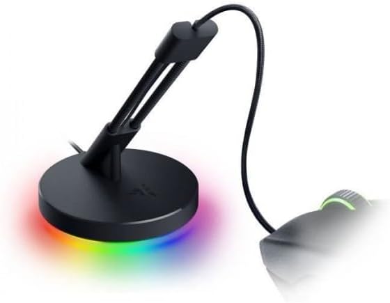 Razer Mouse Bungee V3 Chroma - Mauskabel-Halter mit RGB-Beleuchtung (Federarm mit Kabel-Clip, schwer