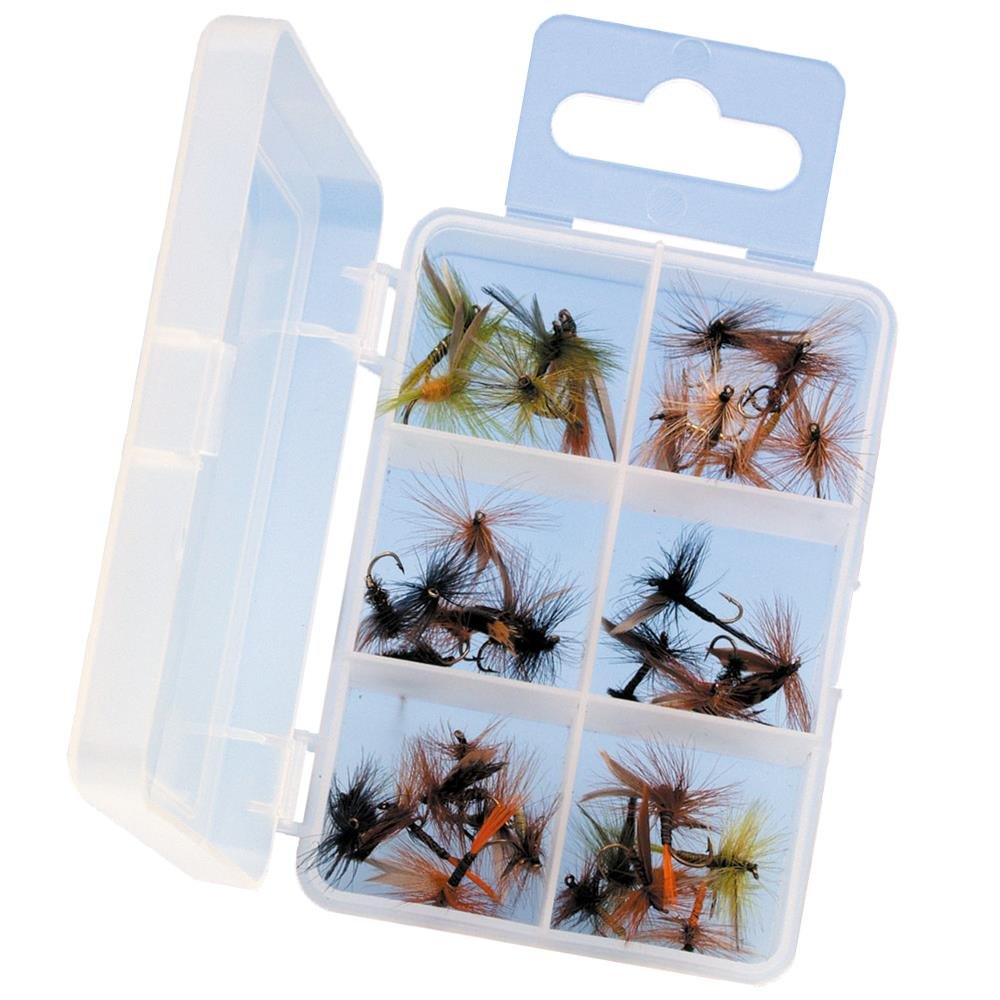 Trockenfliegen Sortiment 30 Fliegen Forellenköder Angel Set Forelle Trout Trockenfliege Kunstköder Ä