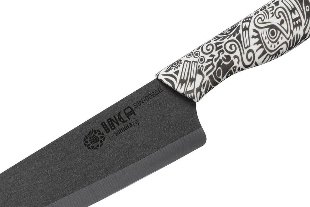 Samura INCA 7.4" Chef's Knife with Black Zirconia Ceramic Blade - High-Quality Japanese Steel Kitche