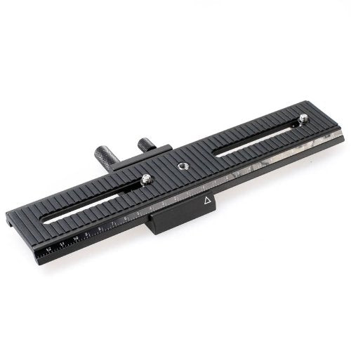 Quenox/Fotomate LP-02 Makro-Einstellschlitten (Makroschlitten, Kameraschlitten, Fotoschlitten, Makro
