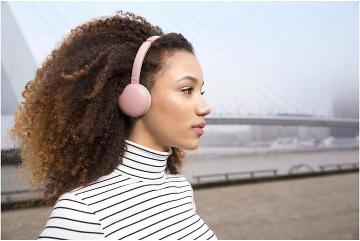 JVC HA-S20BT-P-E Bluetooth On-Ear Kopfhörer mit 3-Tasten-Bedienung Rosa, rosa