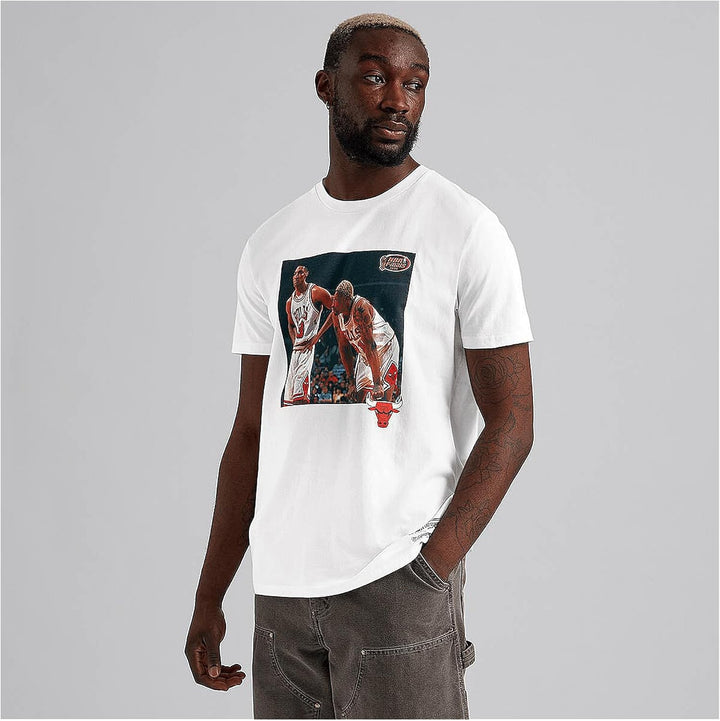 Mitchell & Ness NBA Player Photo Tee - Hardwood Classics L Chicago Bulls - Blanc, L Chicago Bulls -