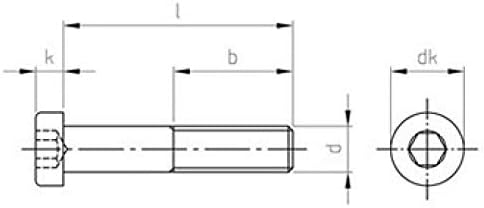Zylinderschrauben DIN 7984 A4 M 5X20 (VPE 500 Stk)