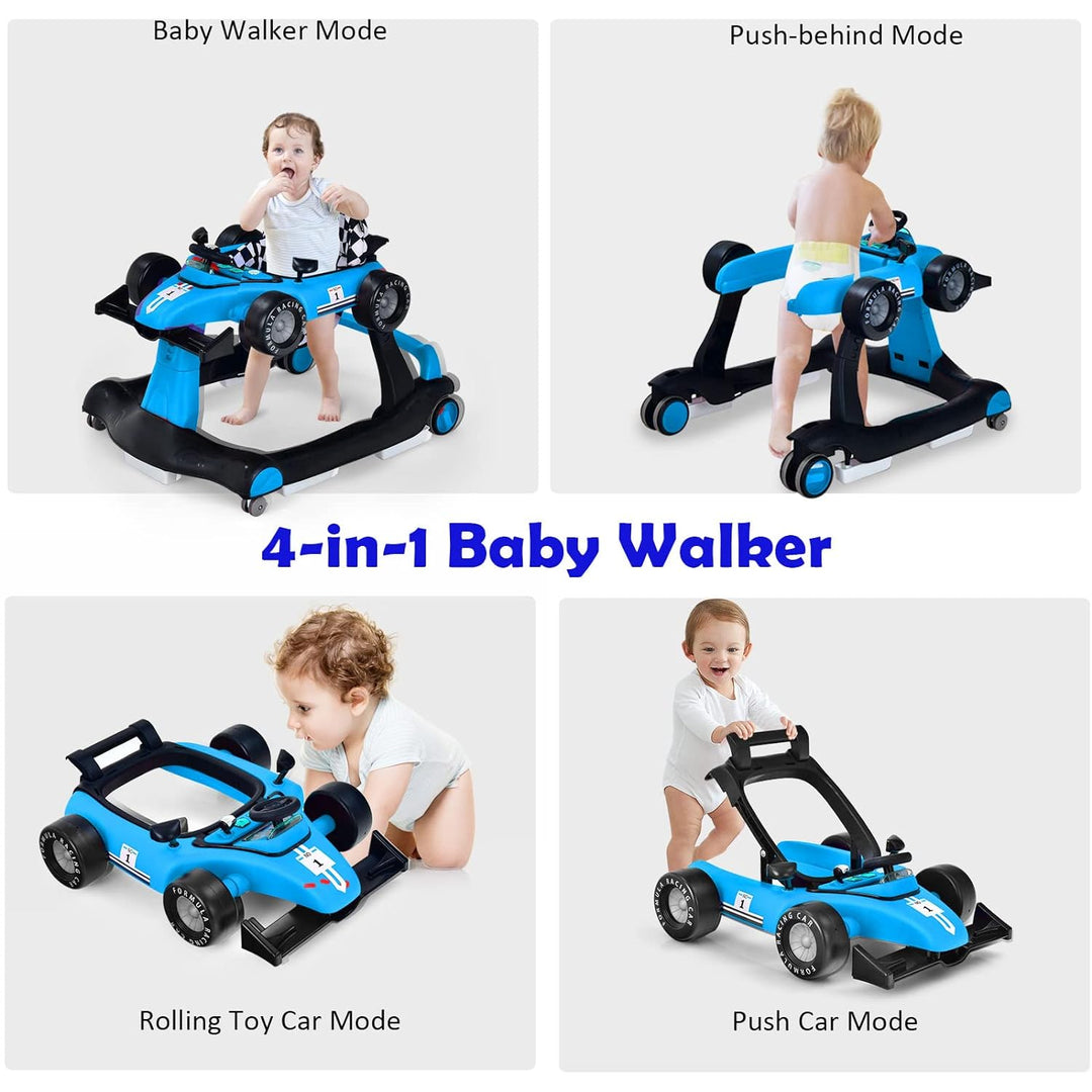 LIFEZEAL Lauflernhilfe Baby Höhenverstellbar &amp; Klappbar, 3 in 1 Babywalker, Baby Gehfrei ab 6 Monate