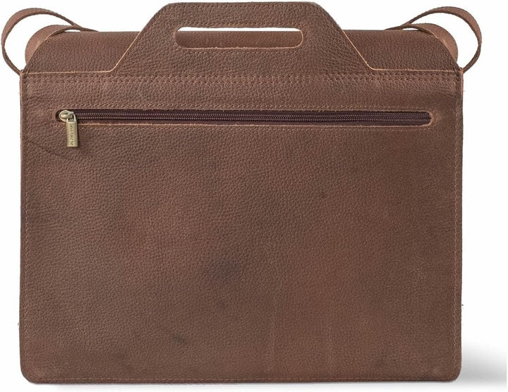 Grosse Aktentasche Lehrertasche Grösse XL aus Leder, für Damen und Herren, Jahn-Tasche 676 Braun, Br