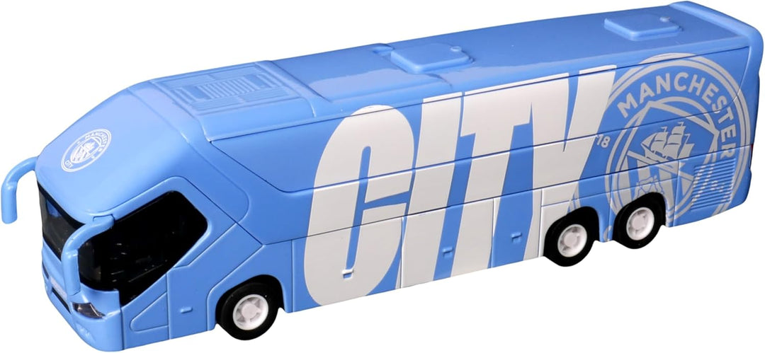 Bus del Manchester City I Autobús del Equipo MC I Aficionados al fútbol I Juguete Coleccionable I Li