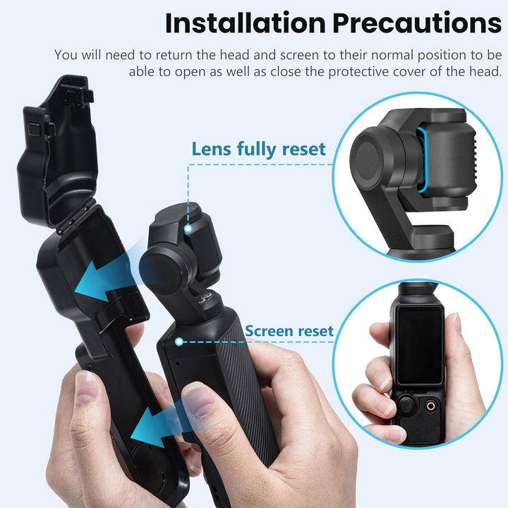 STARTRC Pocket 3 Gimbal Schutzhülle für DJI Osmo Pocket 3 Creator Combo, Anti-Fall Storage Handheld