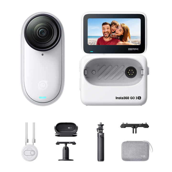 Insta360 GO 3S Reise-Bundle - Tragbare 4K Mini-Kamera, Freihand-POVs, Überall anbringbar, Stabilisie