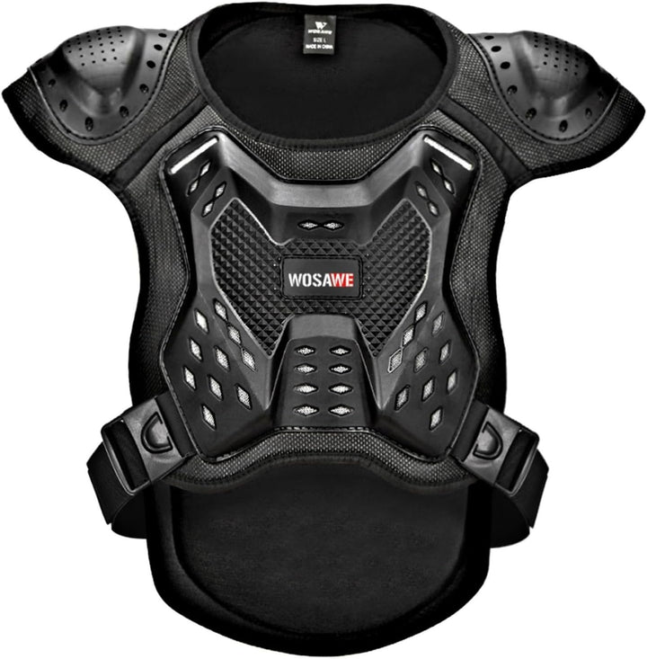 WOSAWE Motorrad Schutz Jacke für Erwachsene, Brustpanzer Racing Guard Rückenprotektoren Schutzausrüs