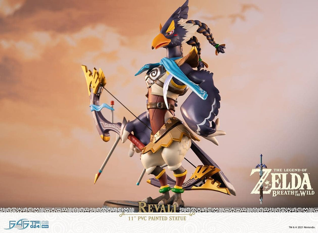 First 4 Figures Legend of Zelda Breath of Wild PVC Statue Revali 26 cm, BOTWRS, Mehrfarbig 26 cm Meh