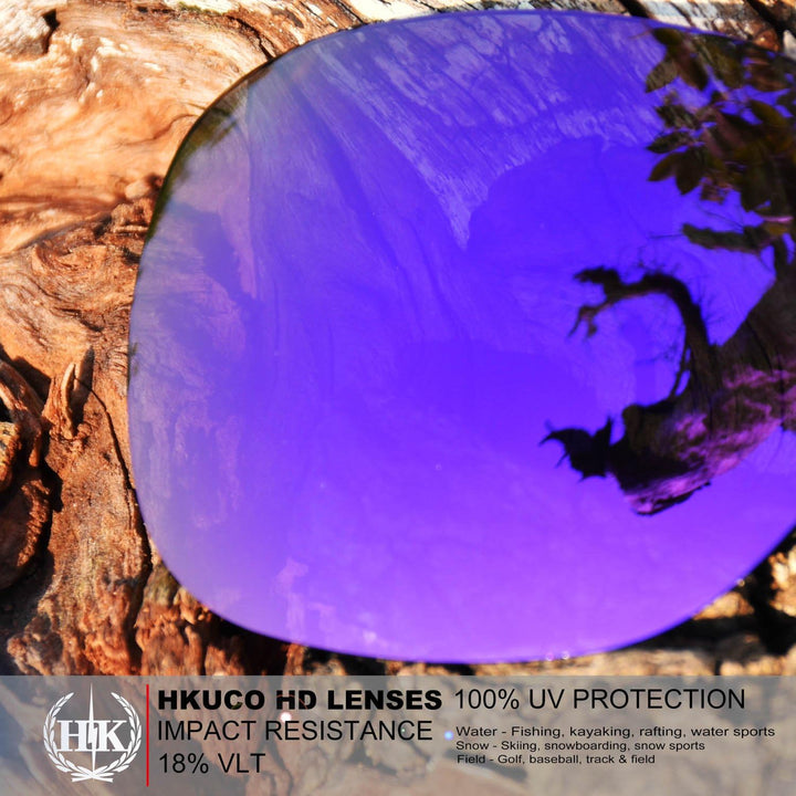 HKUCO Mens Replacement Lenses For Oakley Garage Rock Sunglasses Purple/Transition/Photochromic, Purp
