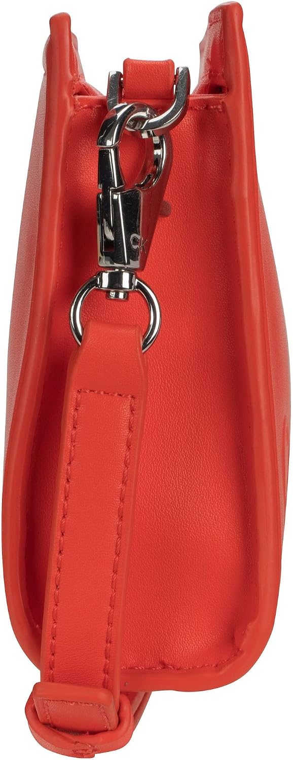 Calvin Klein Minimal Hardware Mini Tote Deep Orange