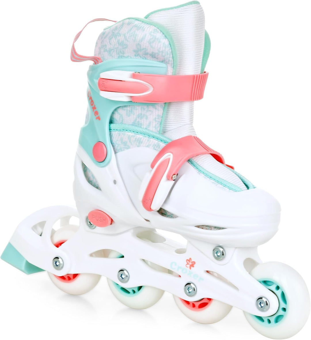 4in1 Inlineskates/Triskates/Rollschuhe/Schlittschuhe mit LED Leuchtrad verstellbar 26-29 (15,5cm-18c