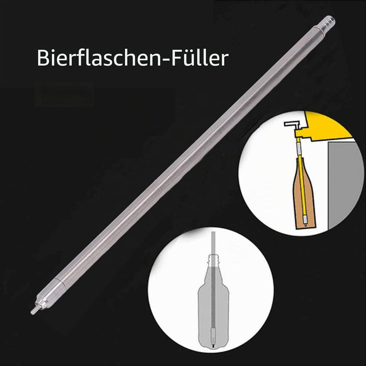 Flaschenfüller, Bier Flaschenfüller, 35,2 cm Edelstahl Federbeladener Bierflaschenfüller,Canning Typ