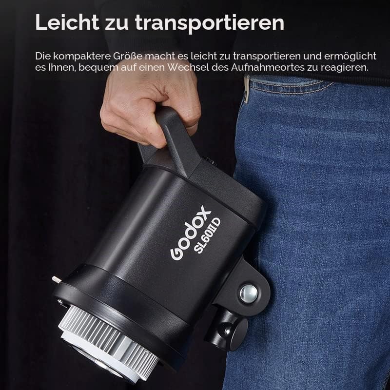Godox SL-60W LED Continuous Light - 5600±300K Recording Photography Wireless Brightness Adjustable 4