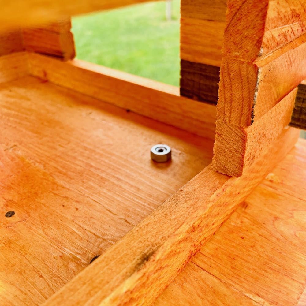 handgefertigtes rechteckiges Vogelhaus/Vogelvilla M - XXL wetterfest aus Holz Vogel Futterstelle Hau