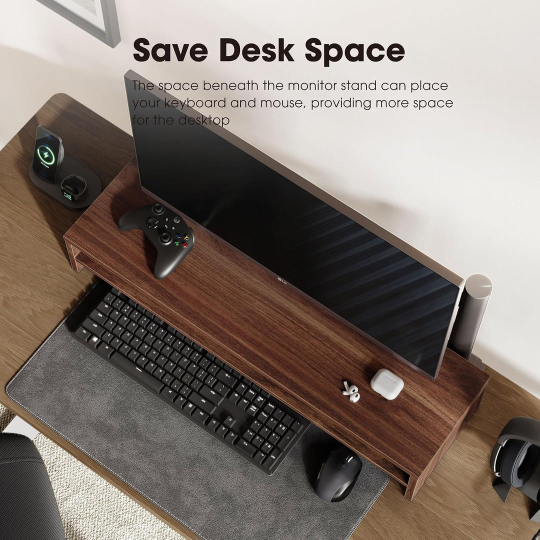Fenge Dual Monitorständer Riser 2 Etagen Bildschirmständer für Computer PC Laptop Drucker TV, Schrei